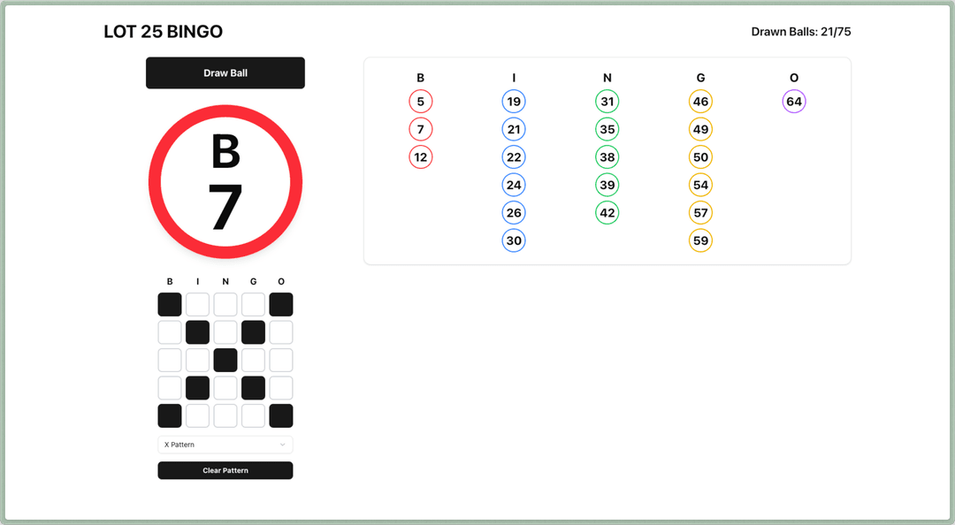 25 Bingo Website