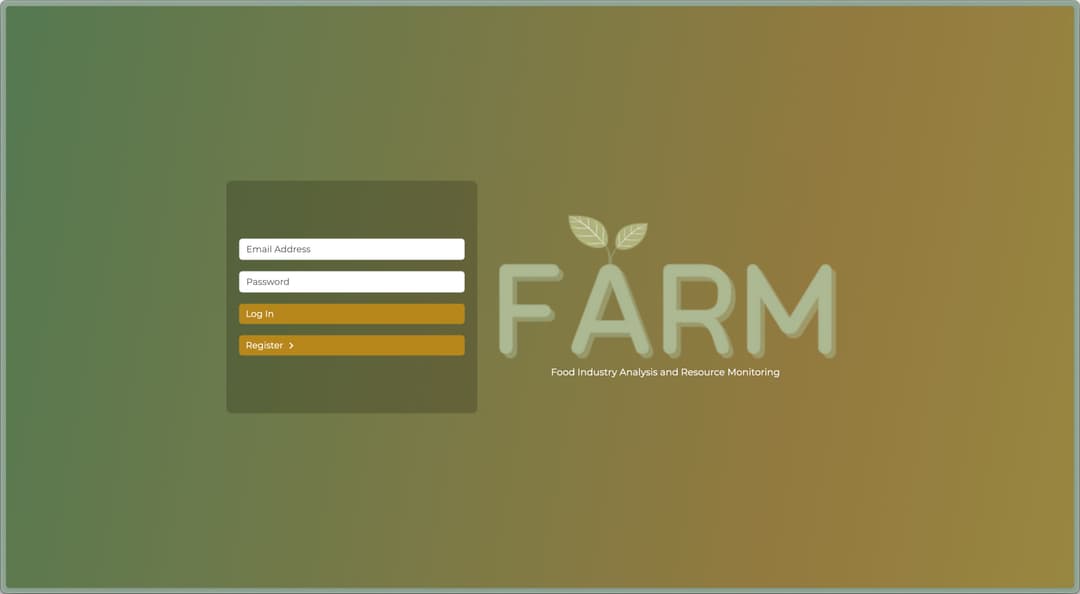 FARM - Food Analysis Resource Monitoring